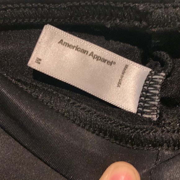 🔥🔥🔥 American Apparel Metallic Legging. Matte black. Size Medium - Picture 5 of 8